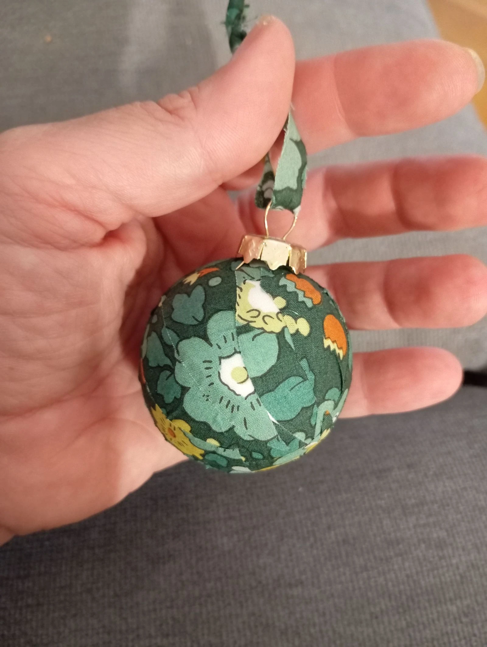 Set van twee kleine liberty kerstballen – photo 2